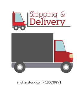 delivery design over white background vector illustration