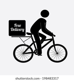 Delivery design over white background, vector illustration
