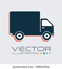 Delivery design over white background, vector illustration