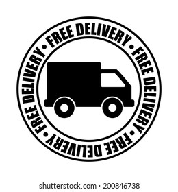 Delivery design over white background vector illustration