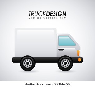 Delivery design over white background vector illustration