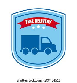 delivery design over white background vector illustration