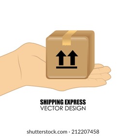 Delivery design over white background, vector illustration