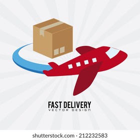 Delivery design over white background, vector illustration