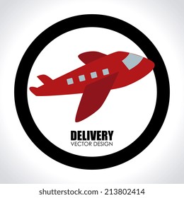 Delivery design over white background, vector illustration