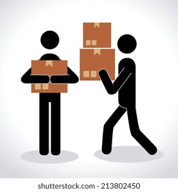 Delivery design over white background, vector illustration