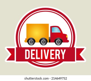 delivery design over white background vector illustration