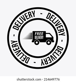 delivery design over white background vector illustration