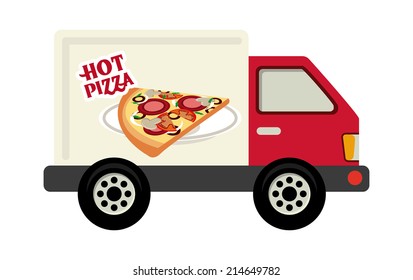 delivery design over white background vector illustration