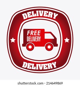 delivery design over white background vector illustration