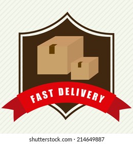 delivery design over white background vector illustration