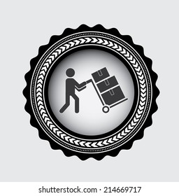 delivery design over white background vector illustration