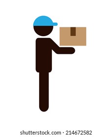 delivery design over white background vector illustration