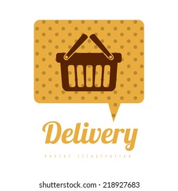 Delivery design over white background, vector illustration