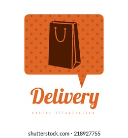 Delivery design over white background, vector illustration