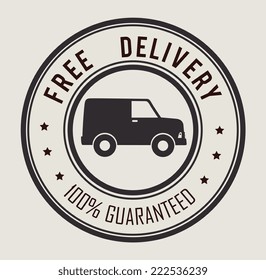 Delivery design over white background, vector illustration 