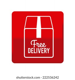 Delivery design over white background, vector illustration