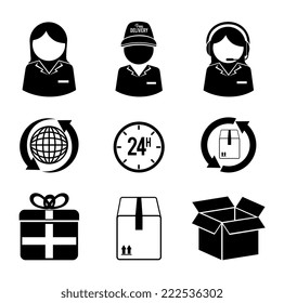 Delivery design over white background, vector illustration