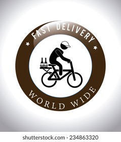 Delivery design over white background, vector illustration