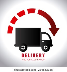 Delivery design over white background, vector illustration