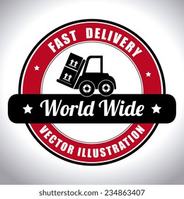 Delivery design over white background, vector illustration