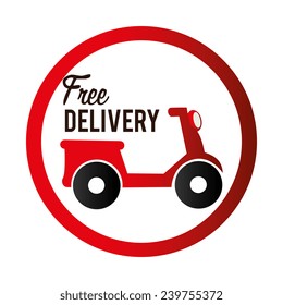 Delivery design over white background, vector illustration.