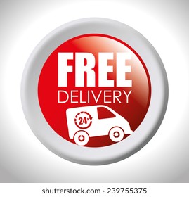 Delivery design over white background, vector illustration.