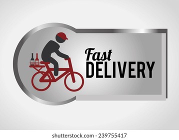 Delivery design over white background, vector illustration.