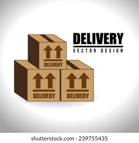 Delivery design over white background, vector illustration.
