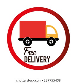 Delivery design over white background, vector illustration.