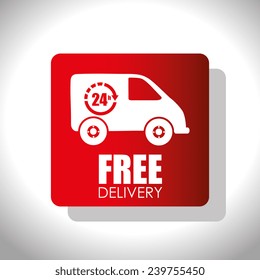 Delivery design over white background, vector illustration.