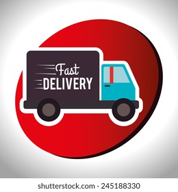 Delivery design over white background, vector illustration.