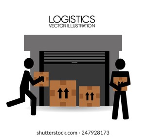 Delivery design over white background, vector illustration.