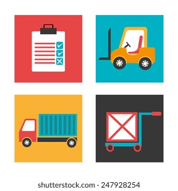 Delivery design over white background, vector illustration.