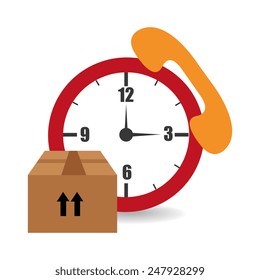 Delivery design over white background, vector illustration.
