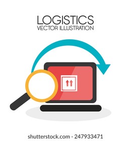 Delivery design over white background, vector illustration.