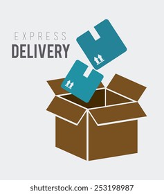 Delivery design over white background, vector illustration.