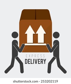 Delivery design over white background, vector illustration.
