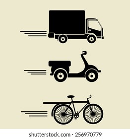 Delivery design over white background, vector illustration.