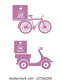 Delivery design over white background, vector illustration.