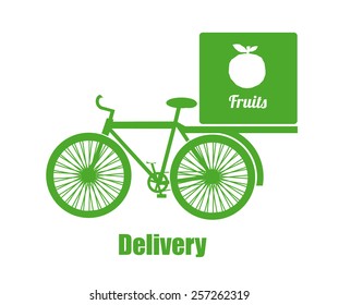 Delivery design over white background, vector illustration.