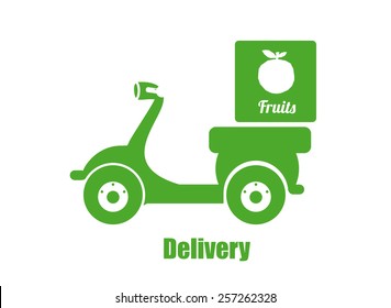 Delivery design over white background, vector illustration.