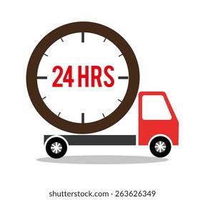 Delivery design over white background, vector illustration.