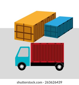 Delivery design over white background, vector illustration.