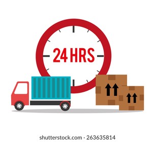 Delivery design over white background, vector illustration.