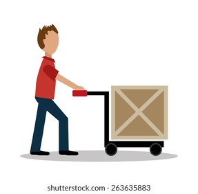 Delivery design over white background, vector illustration.
