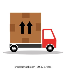 Delivery design over white background, vector illustration.