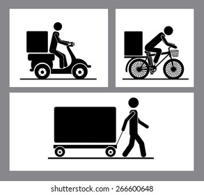 Delivery design over white background, vector illustration
