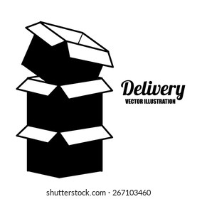 Delivery design over white background, vector illustration