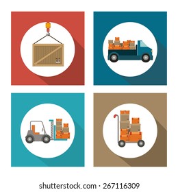 Delivery design over white background, vector illustration